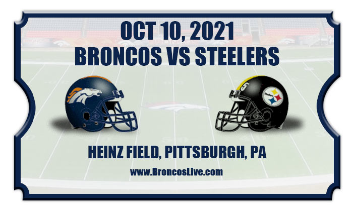 2021 Broncos Vs Steelers