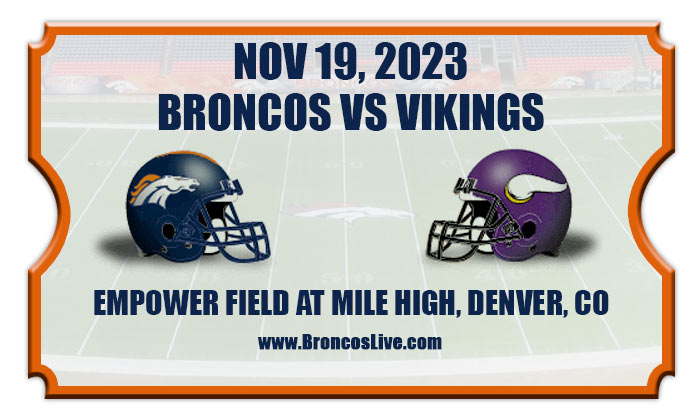 2023 Broncos Vs Vikings