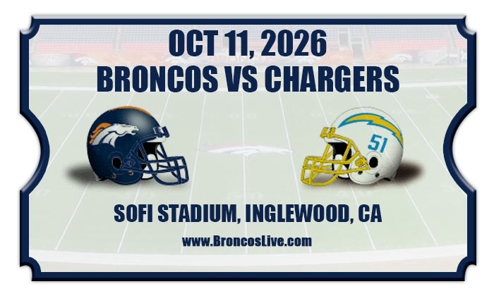 2026 Broncos Vs Chargers