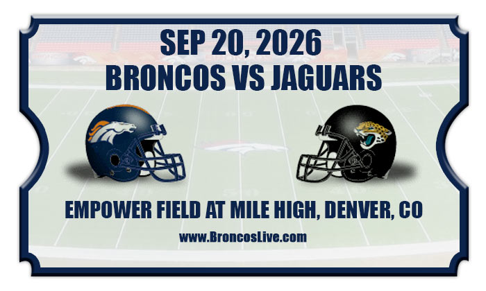 2026 Broncos Vs Jaguars