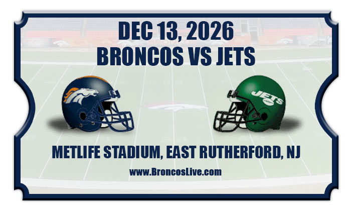 2026 Broncos Vs Jets