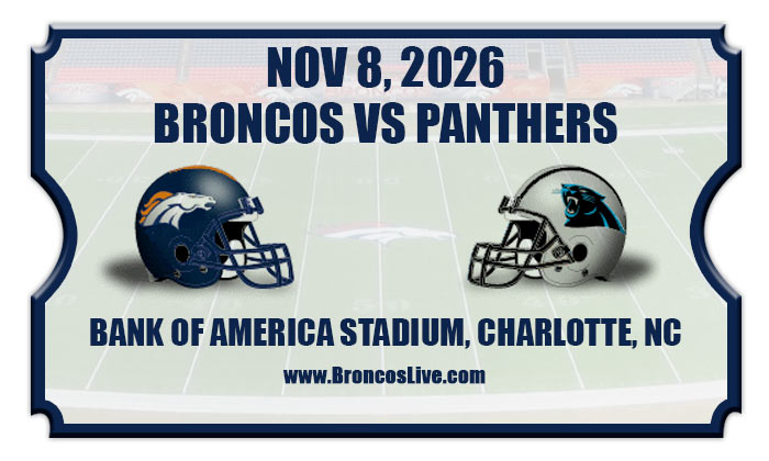 2026 Broncos Vs Panthers